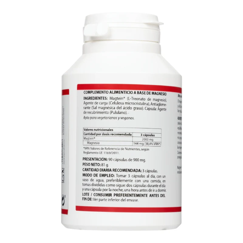Holomega Magtein L-Treonato de Magnesio · Equisalud · 90 cápsulas - Image 2