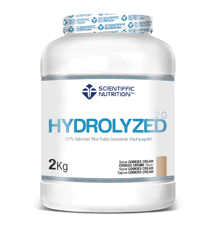 Hydrolyzed 2.0 Whey Protein: Sabor Cookie Cream · Scientiffic Nutrition · 2 kg