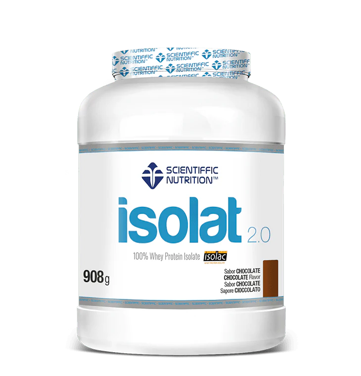 Isolat 2.0 Whey Protein: Sabor Chocolate · Scientiffic Nutrition · 908 gramos