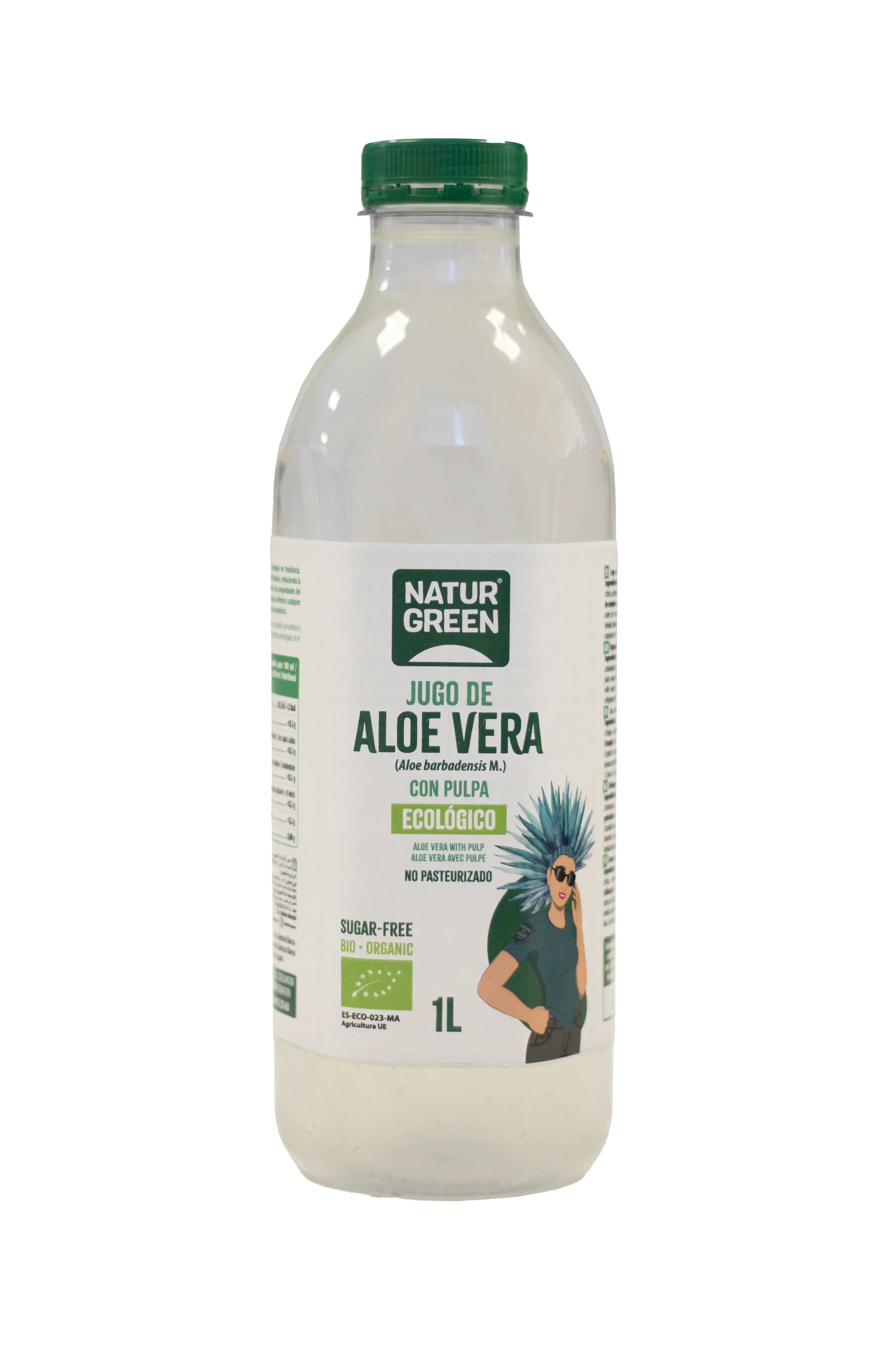 Jugo de Aloe Vera con Pulpa · Naturgreen · 1 litro