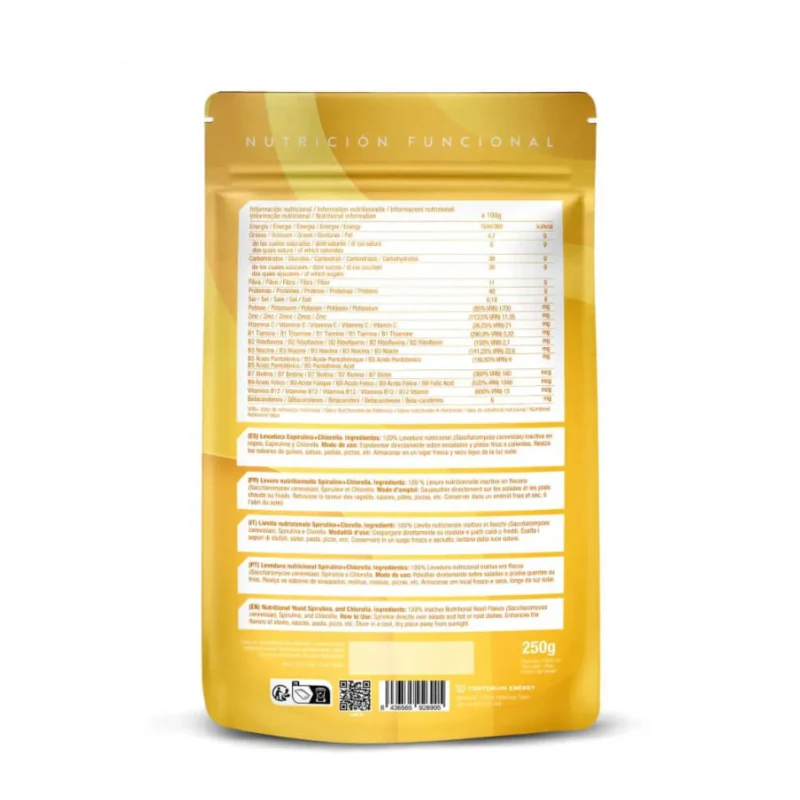 Levadura Nutricional con Espirulina y Chlorella · Energy Feelings · 250 gramos - Image 2