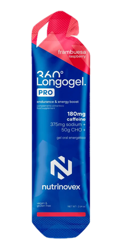 Longogel 360 Pro: Sabor Frambuesa · Nutrinovex · 75 gramos