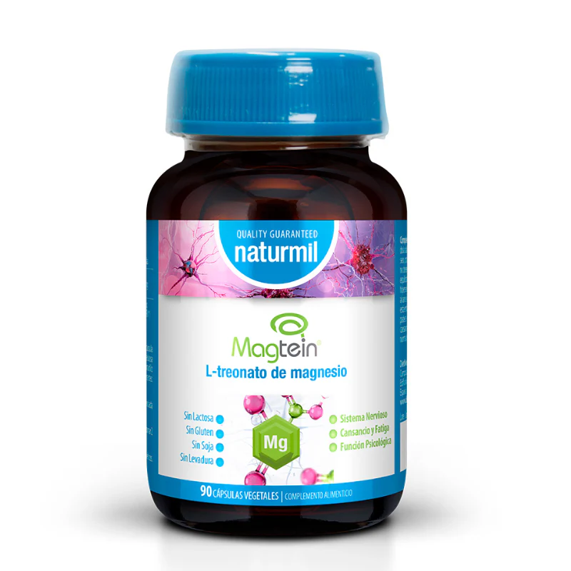 Magtein® Treonato de Magnesio · Naturmil · 90 cápsulas