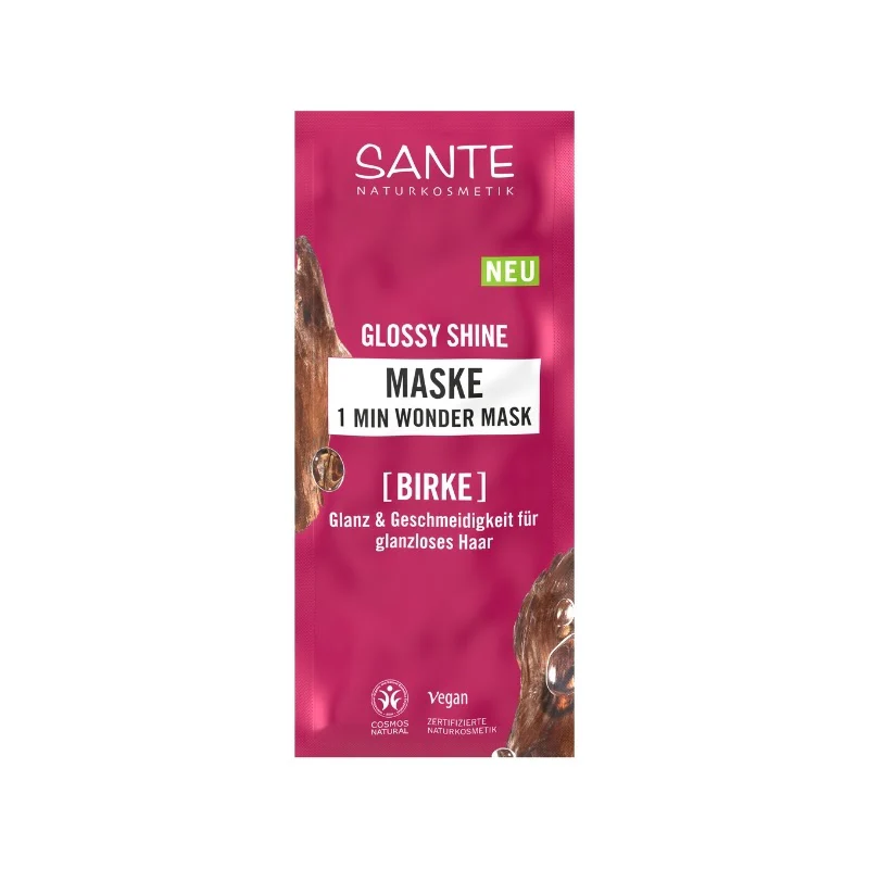 Mascarilla Capilar 1 Minuto Brillo de Abedul · Sante · 20 ml