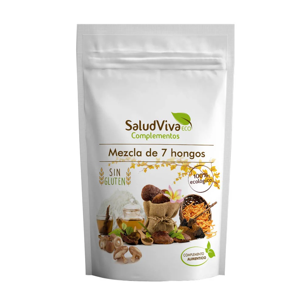 Mezcla de 7 Hongos Eco · Salud Viva · 100 gramos