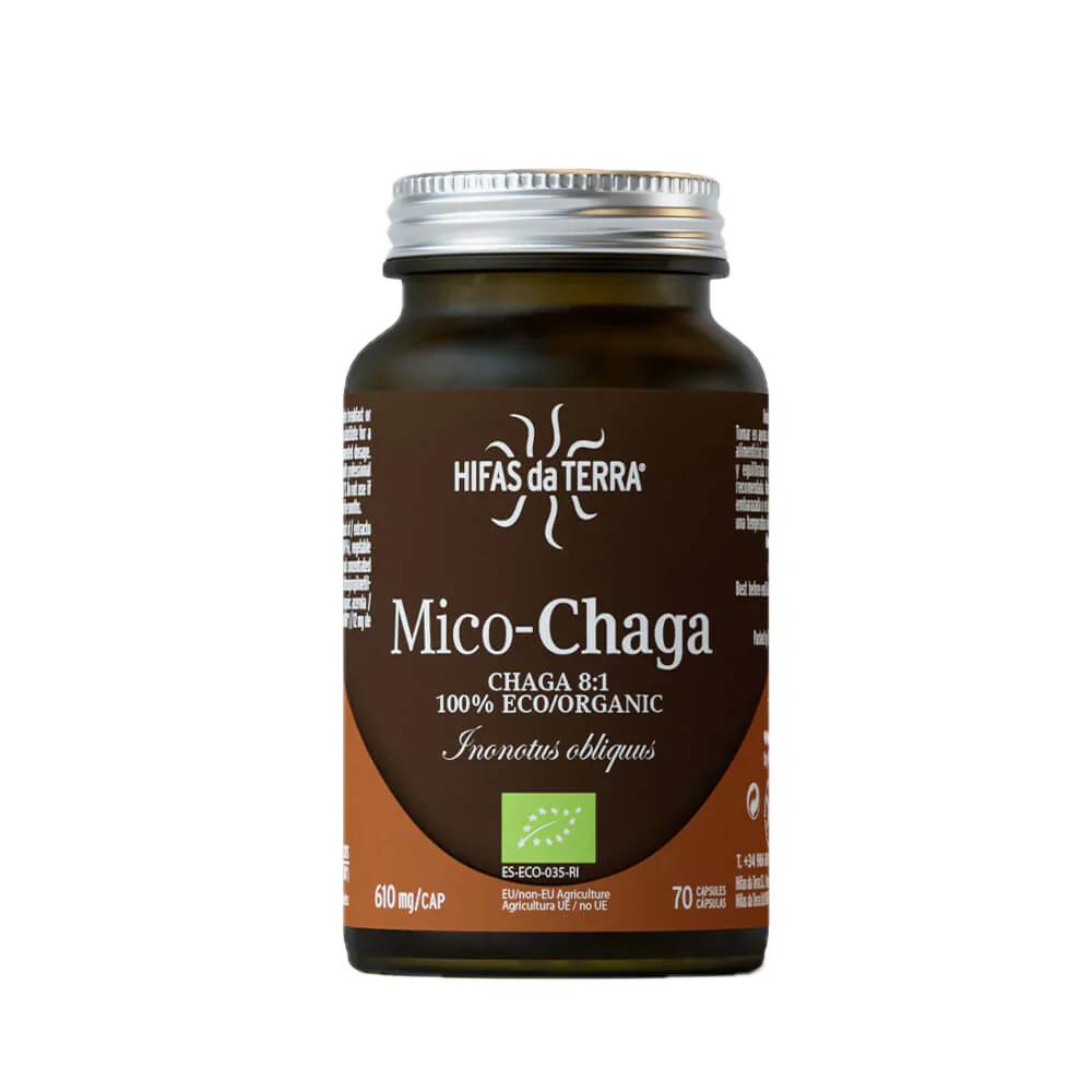 Mico-Chaga · Hifas da Terra · 70 cápsulas