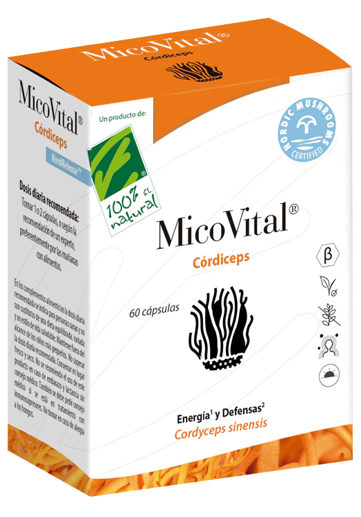 MicoVital Córdiceps · 100% Natural · 60 cápsulas