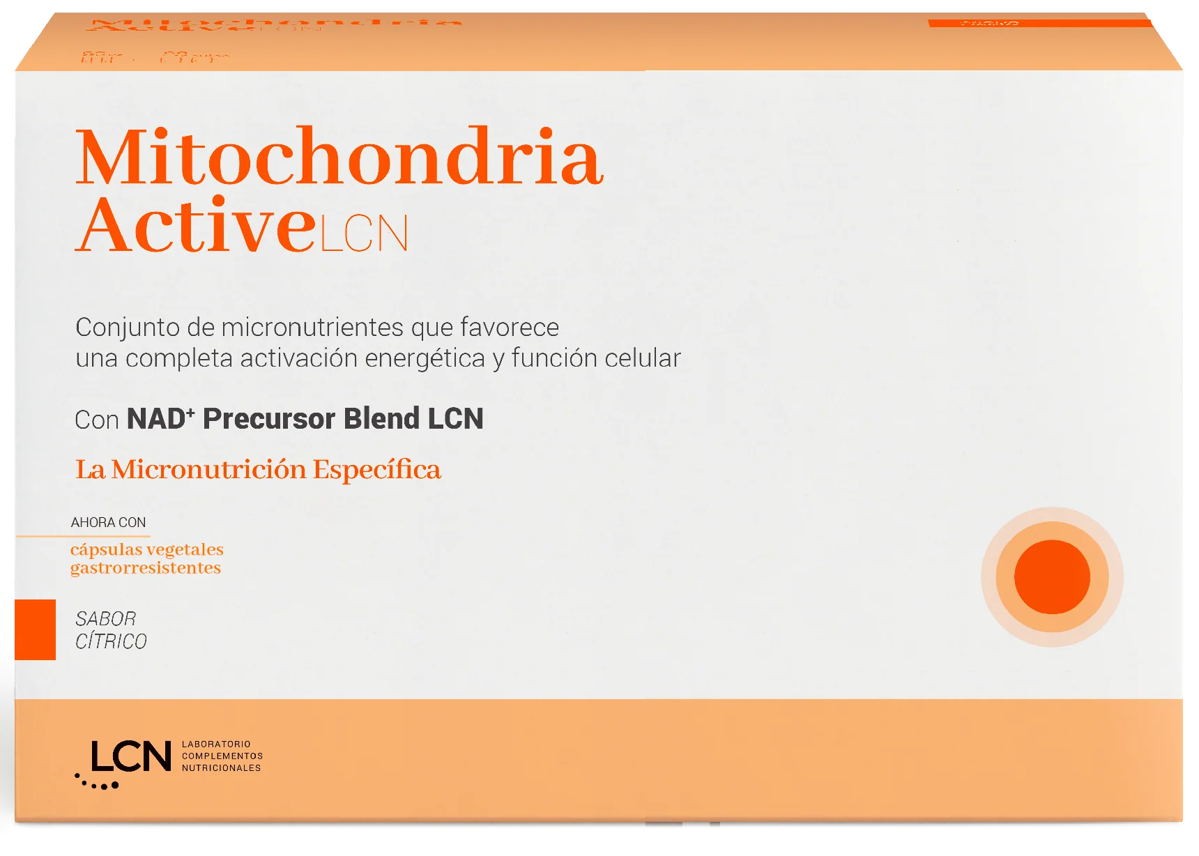 Mitochondria Active · LCN · 60 cápsulas + 60 sticks