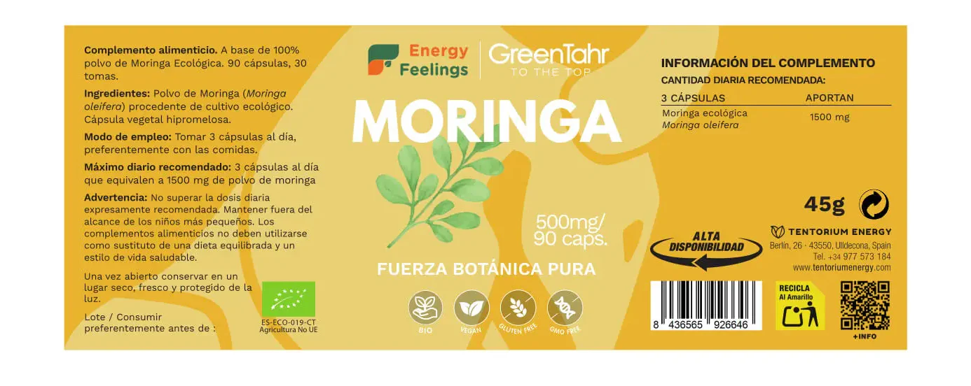 Moringa Eco · Energy Feelings · 90 cápsulas - Image 2