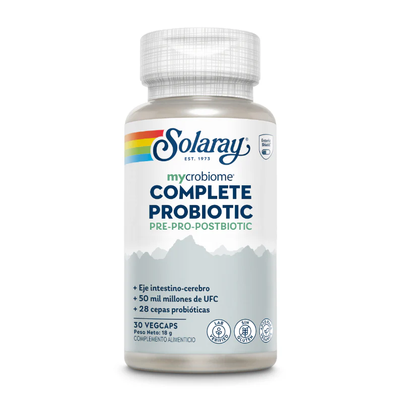 Mycrobiome® Complete Probiotic · Solaray · 30 cápsulas