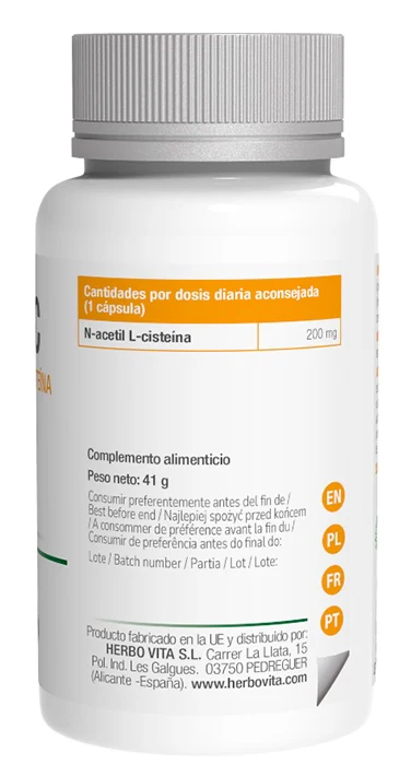 NAC Vegan · Herbovita · 90 cápsulas - Image 2
