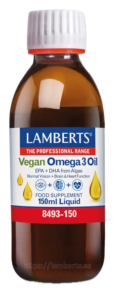 Omega 3 Vegano líquido · Lamberts · 150 ml