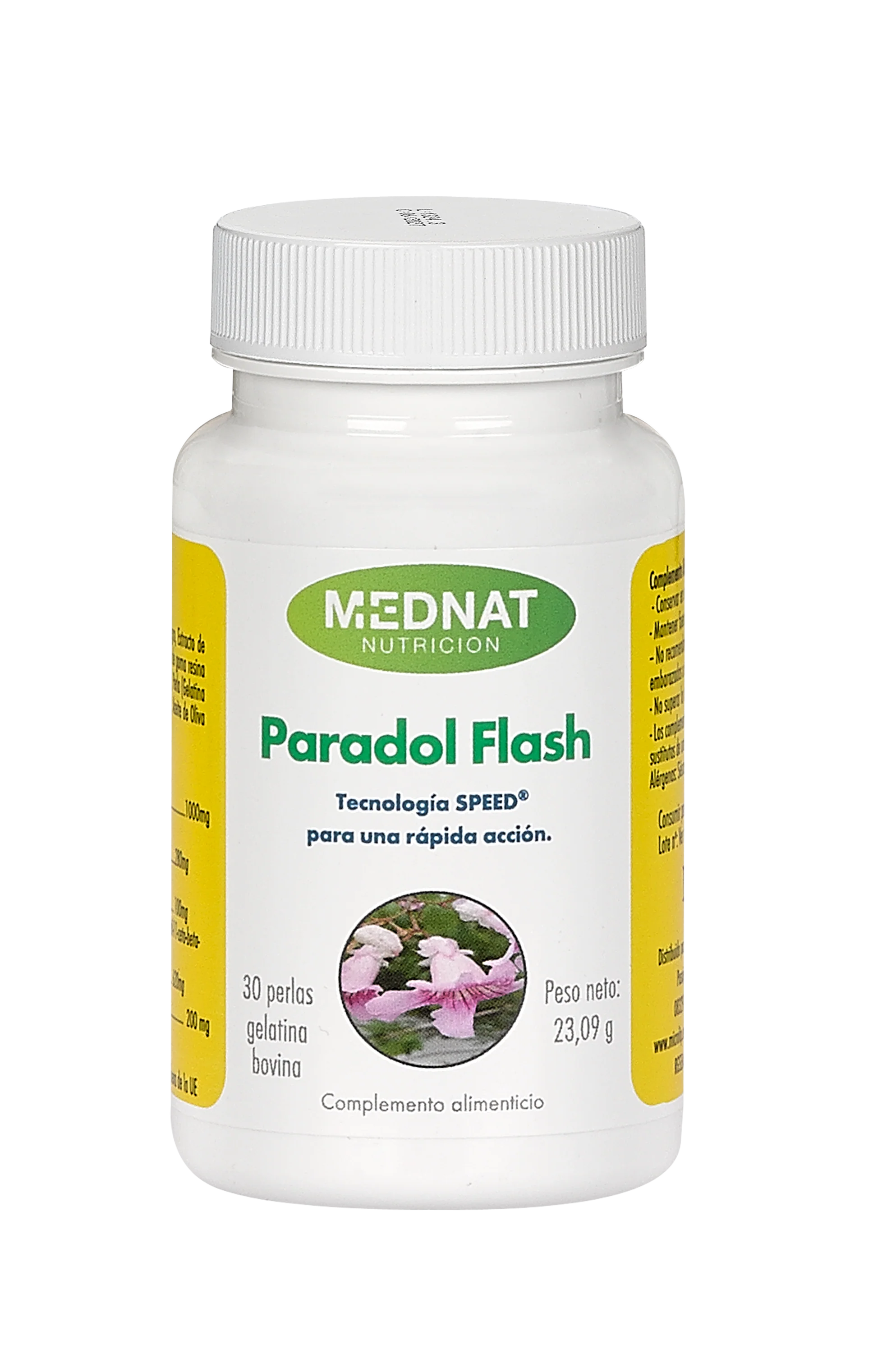 Paradol Flash · MedNat · 30 perlas