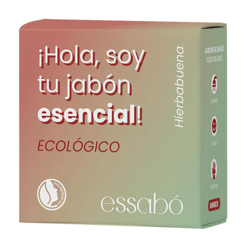 Pastilla de Jabón Esencial Hierbabuena Bio · Essabó · 120 gramos