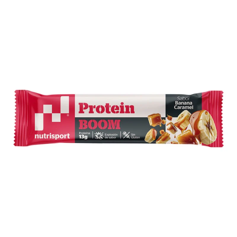 Protein Boom Banana Caramel · Nutrisport · 49 gramos [Caducidad 06/2026]