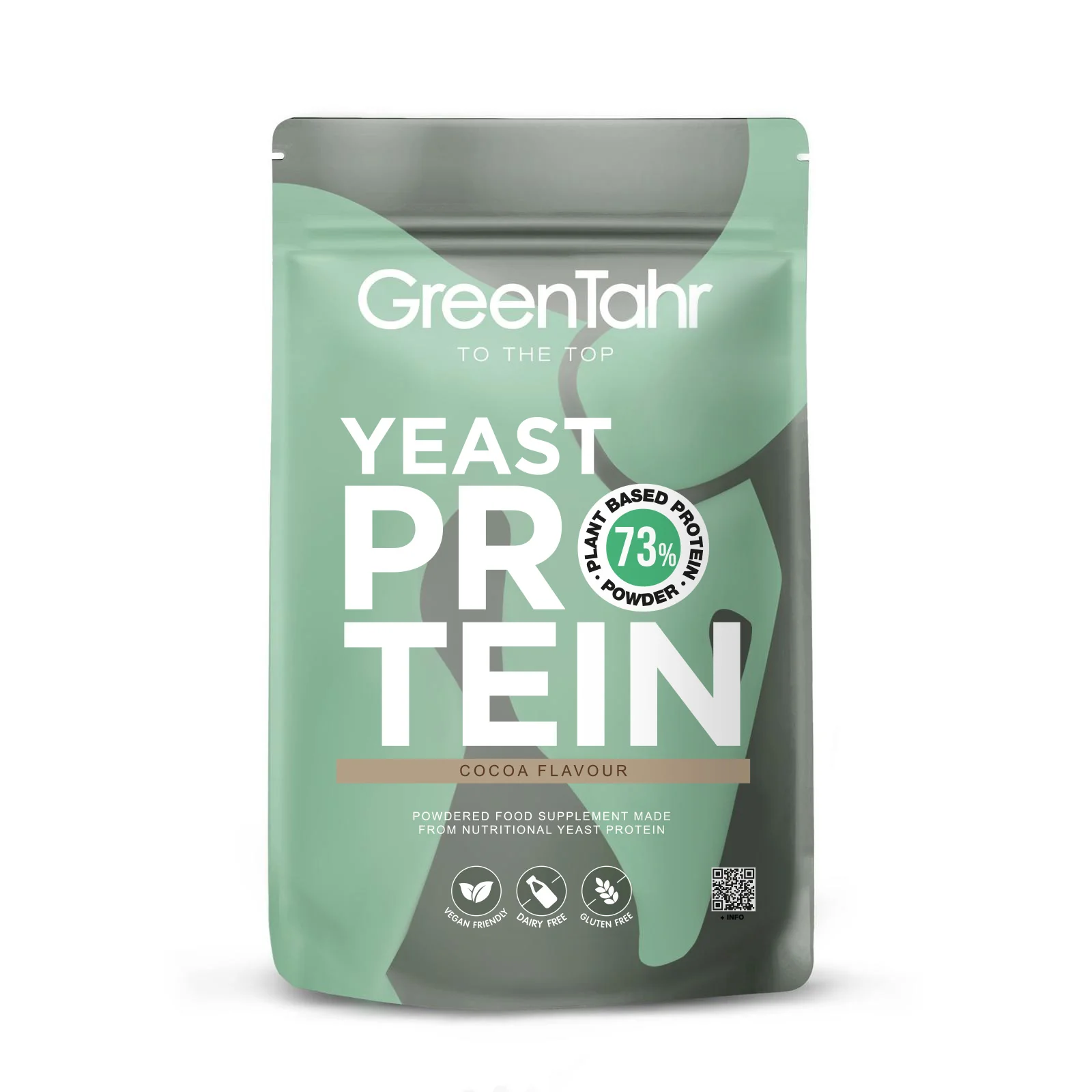 Proteína de Levadura Nutricional 73% Cacao · Green Tahr · 750 gramos