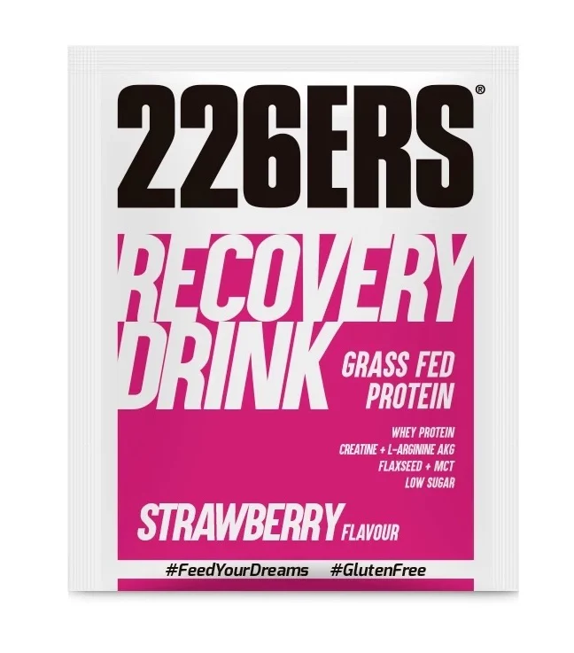 Recovery Drink - Recuperador Muscular: Sabor Fresa · 226ERS · 50 gramos