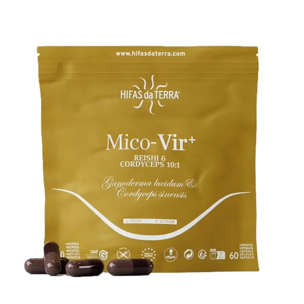 Refill Mico-Vir+ · Hifas da Terra · 60 cápsulas