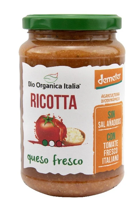 Salsa de Tomate Ricotta · Bio Organica Italia · 350 gramos
