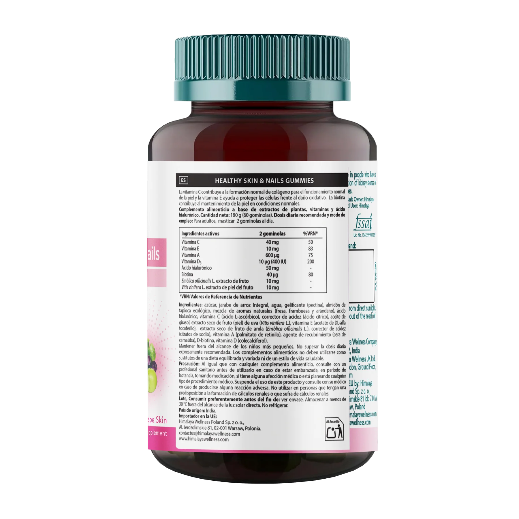 Skin & Nails · Himalaya · 60 gummies - Image 2