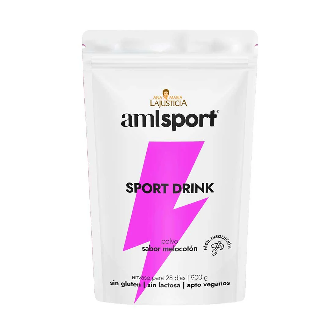 Sport Drink Melocotón AMLSport · Ana María LaJusticia · 900 gramos