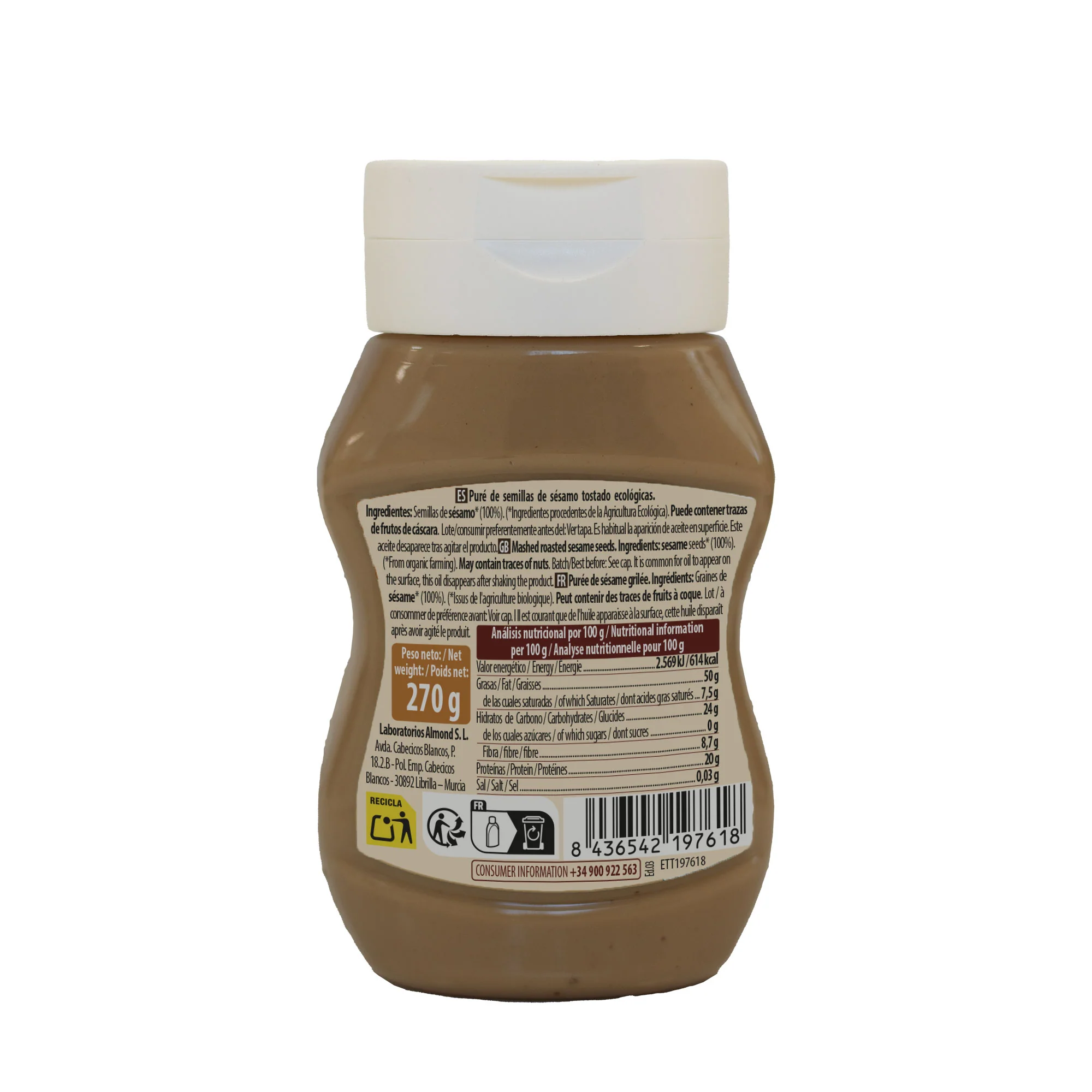 Tahini Suave Integral 100% · Naturgreen · 270 gramos - Image 2