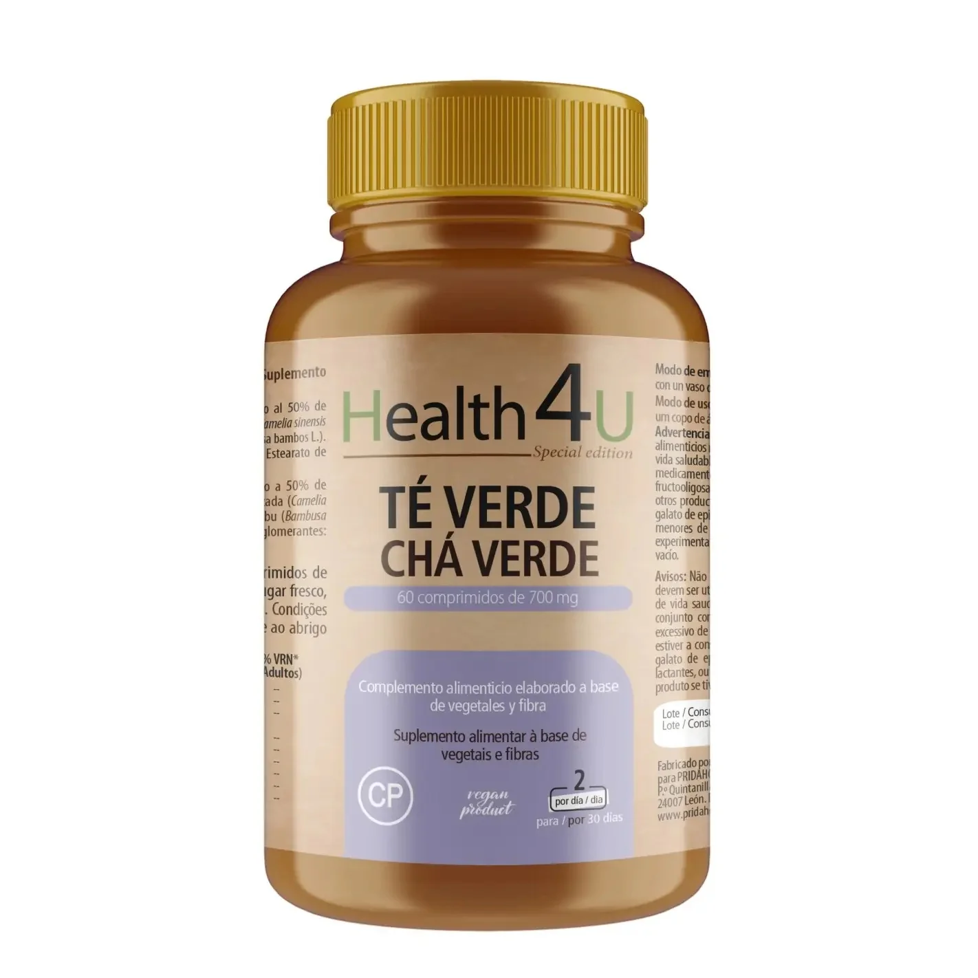 Té Verde Edición Especial · Health4U · 60 comprimidos