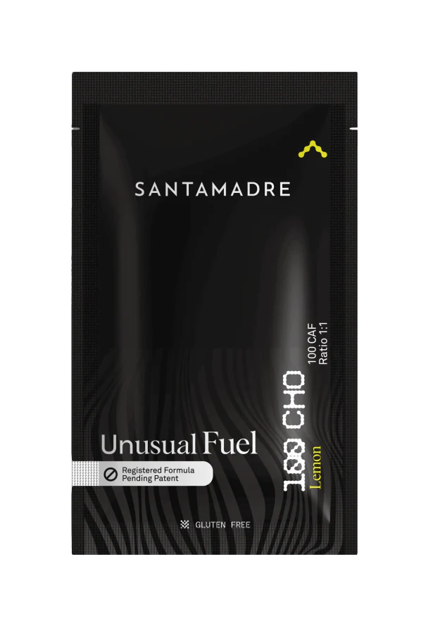 Unusual Fuel 100CHO 100 CAF Limón · Santa Madre · 106 gramos