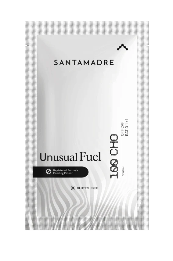 Unusual Fuel 100CHO OFF CAF: Sabor Neutral · Santa Madre · 106 gramos