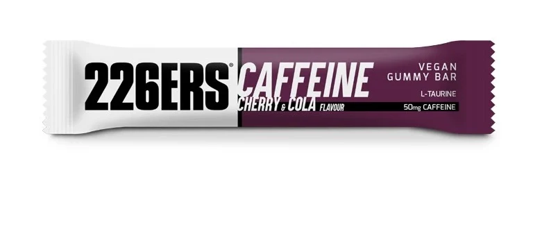 Vegan Gummy Bar: Sabor Cereza, Cola con Cafeina · 226ERS · 30 gramos