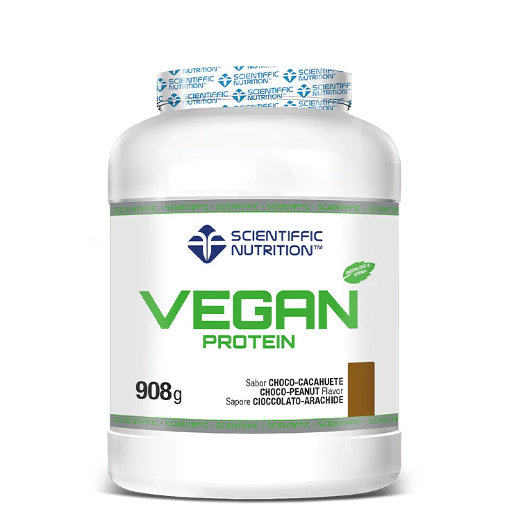 Vegan Protein: Sabor Choco-Cacahuete · Scientiffic Nutrition · 908 gramos