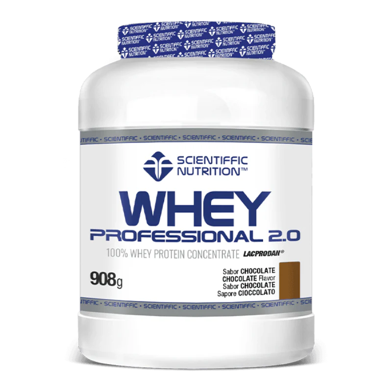 Whey Professional 2.0 Whey Protein: Sabor Chocolate · Scientiffic Nutrition · 908 gramos
