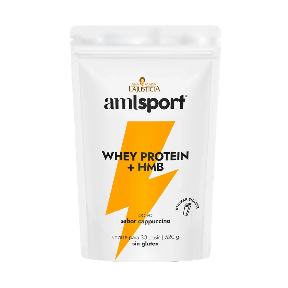 Whey Protein Cappuccino AMLSport · Ana María LaJusticia · 520 gramos